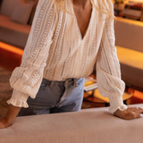 Catarina - Blusa de crochet