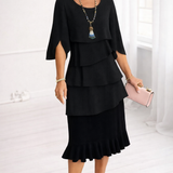 Margaret | Vestido Midi com Volantes para Mulher