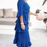 Margaret | Vestido Midi com Volantes para Mulher