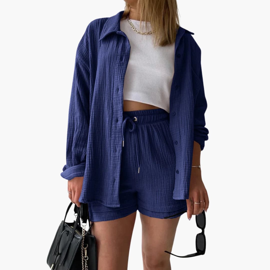 Aura - Conjunto de duas peças chique e casual