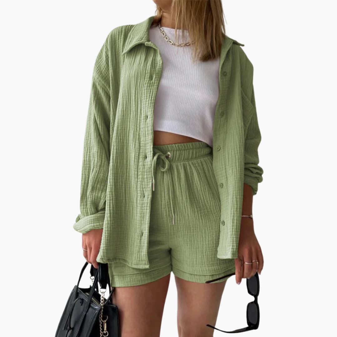 Aura - Conjunto de duas peças chique e casual