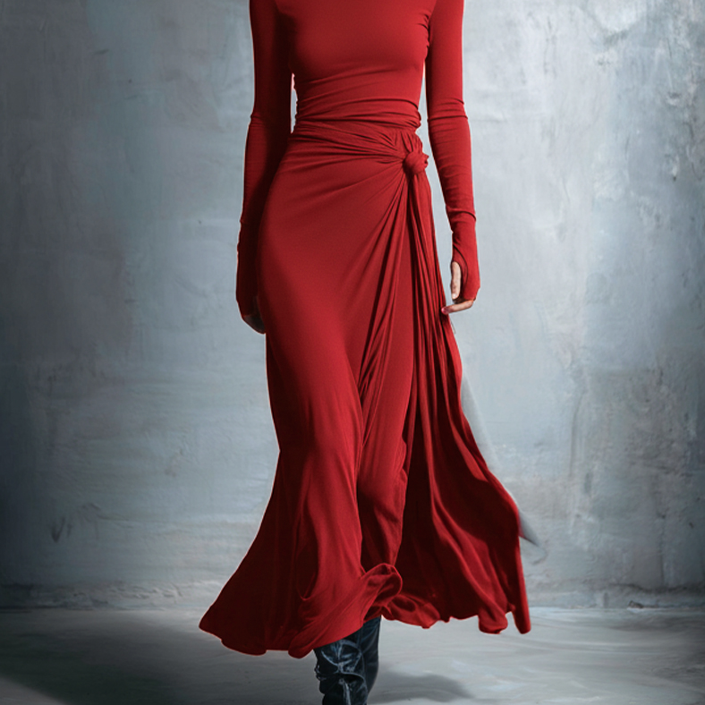 Naiara ❘ Vestido maxi com nó lateral para Mulher