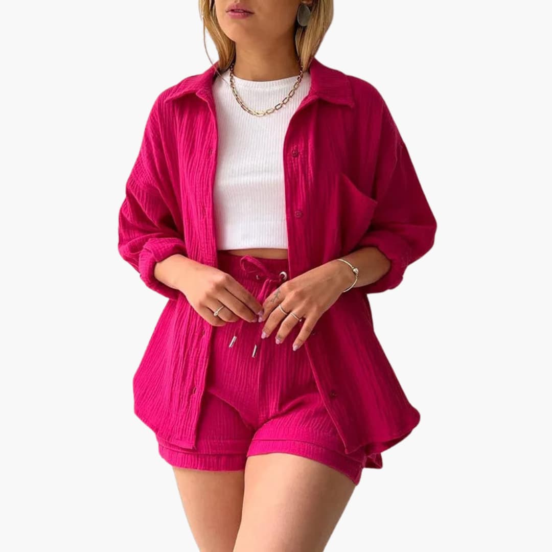 Aura - Conjunto de duas peças chique e casual