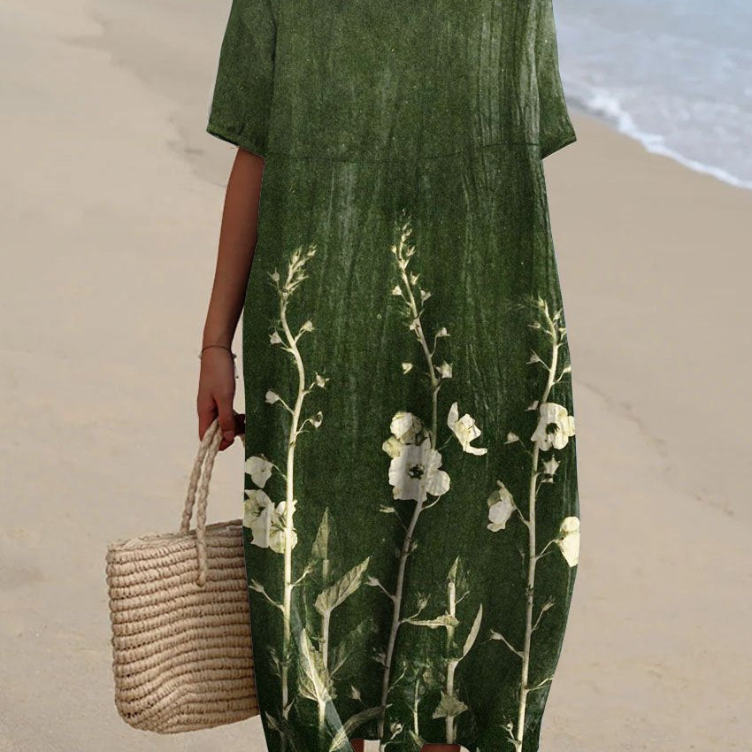Nicka™ | Vestido com estampa floral vibrante