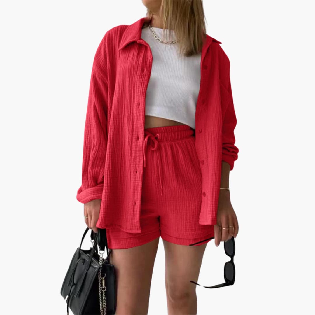 Aura - Conjunto de duas peças chique e casual