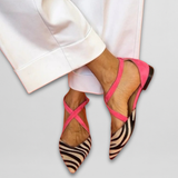 Bailarinas com riscas estilo zebra