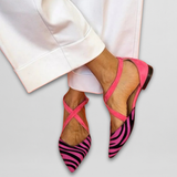 Bailarinas com riscas estilo zebra