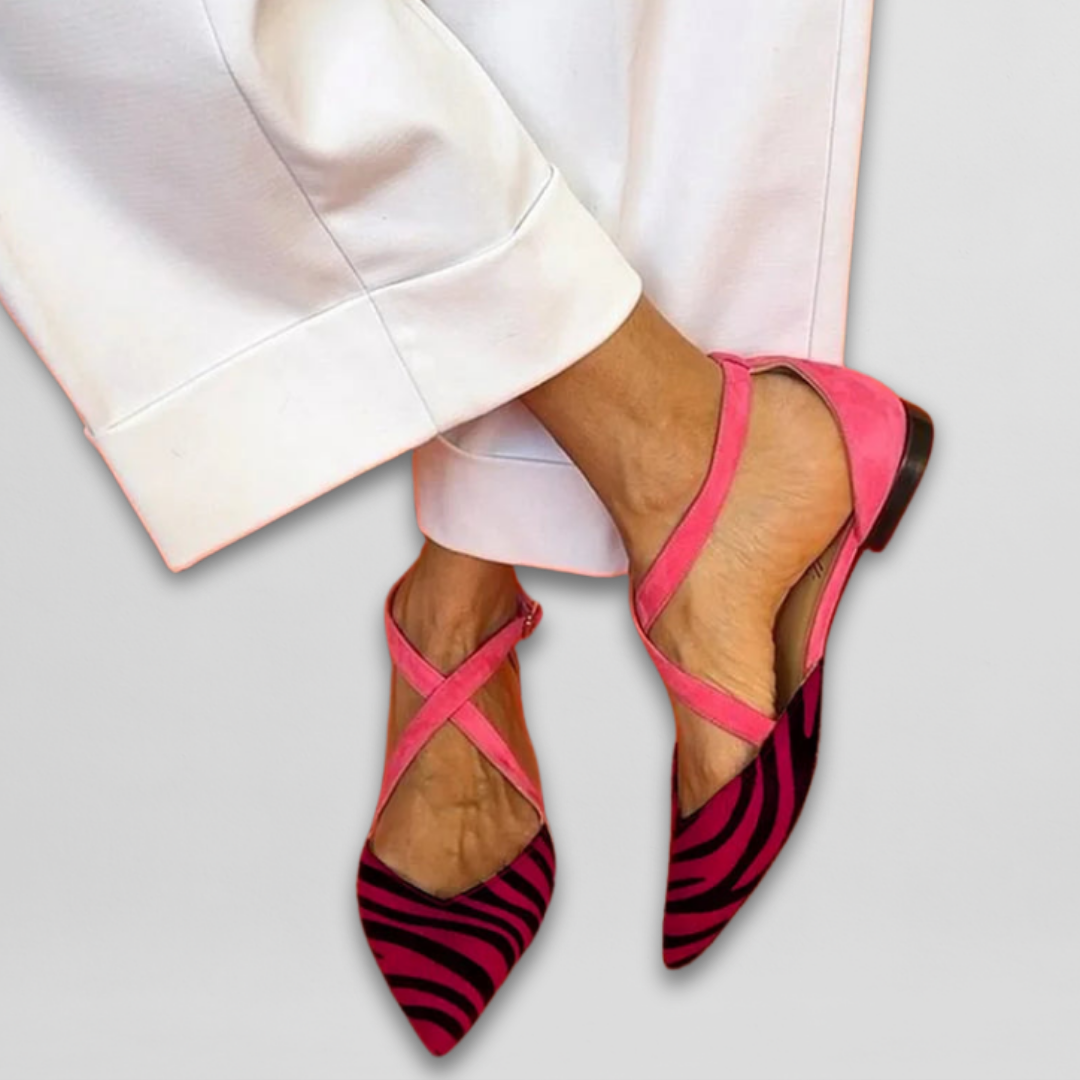 Bailarinas com riscas estilo zebra
