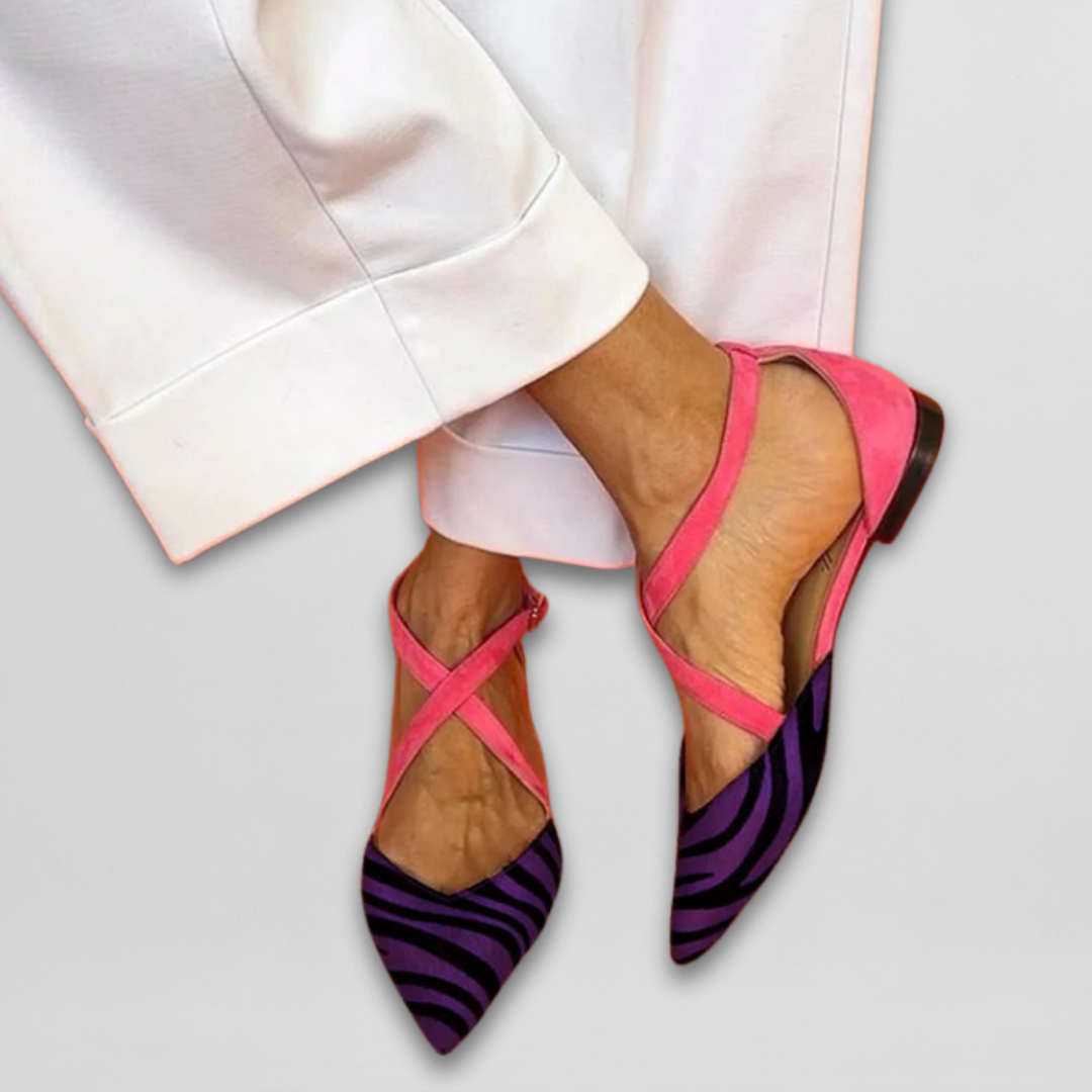 Bailarinas com riscas estilo zebra