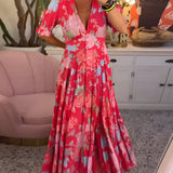 Benedita - Vestido floral com bolso