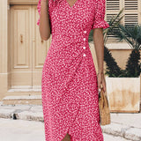 Sophie | Vestido estampado floral de manga curta