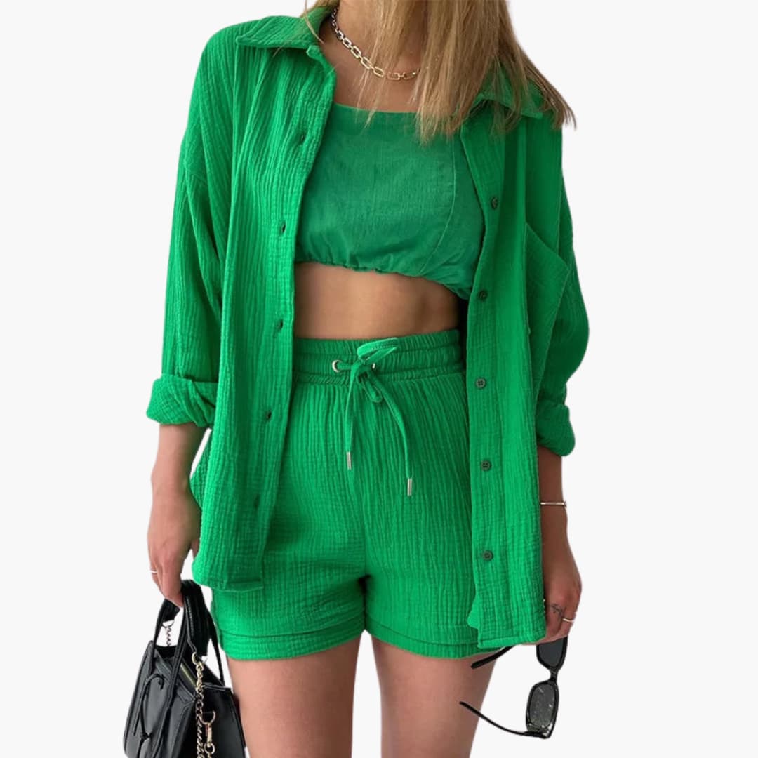 Aura - Conjunto de duas peças chique e casual