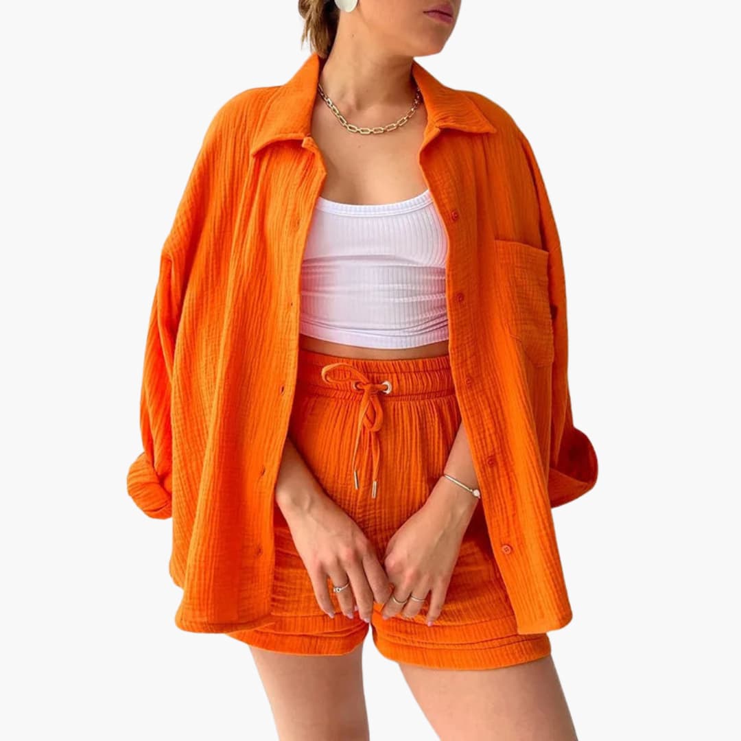 Aura - Conjunto de duas peças chique e casual