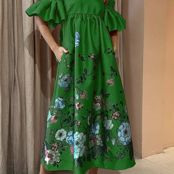 Arielle | Vestido elegante com mangas exclusivas e bolsos práticos