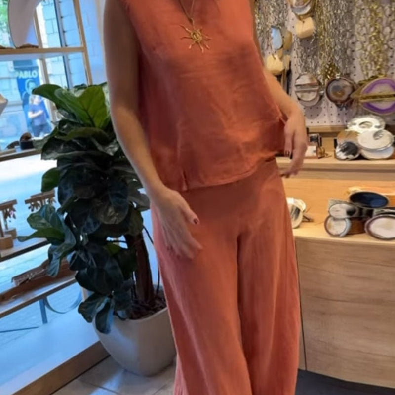 Lenila - Conjunto boho de duas peças