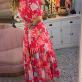 Benedita - Vestido floral com bolso