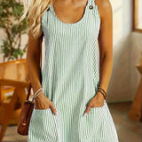 Selene™ | Vestido de verão listrado estiloso com bolsos
