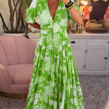 Benedita - Vestido floral com bolso