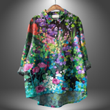Virginia | Camisa floral feminina feita à mão para Mulher