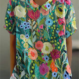 Daisy | Camisa Floral em Aquarela para Mulher