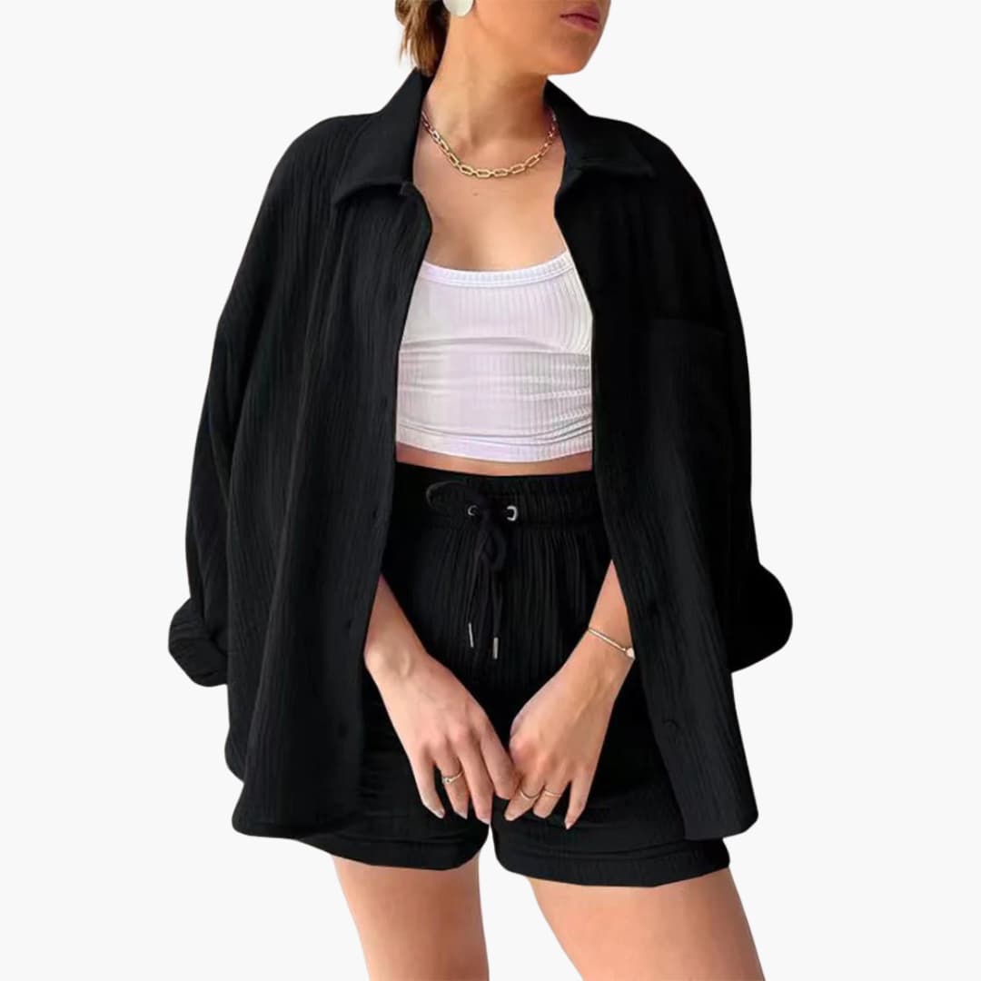 Aura - Conjunto de duas peças chique e casual