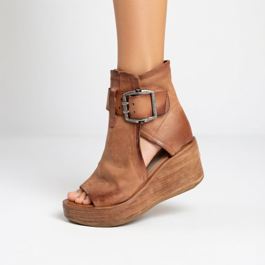 Orélisse -  Botins compensados abertos estilo moderno para Mulher