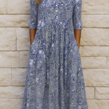 OLIVIA | VESTIDO ELEGANTE COM DECOTE EM V PARA MULHER