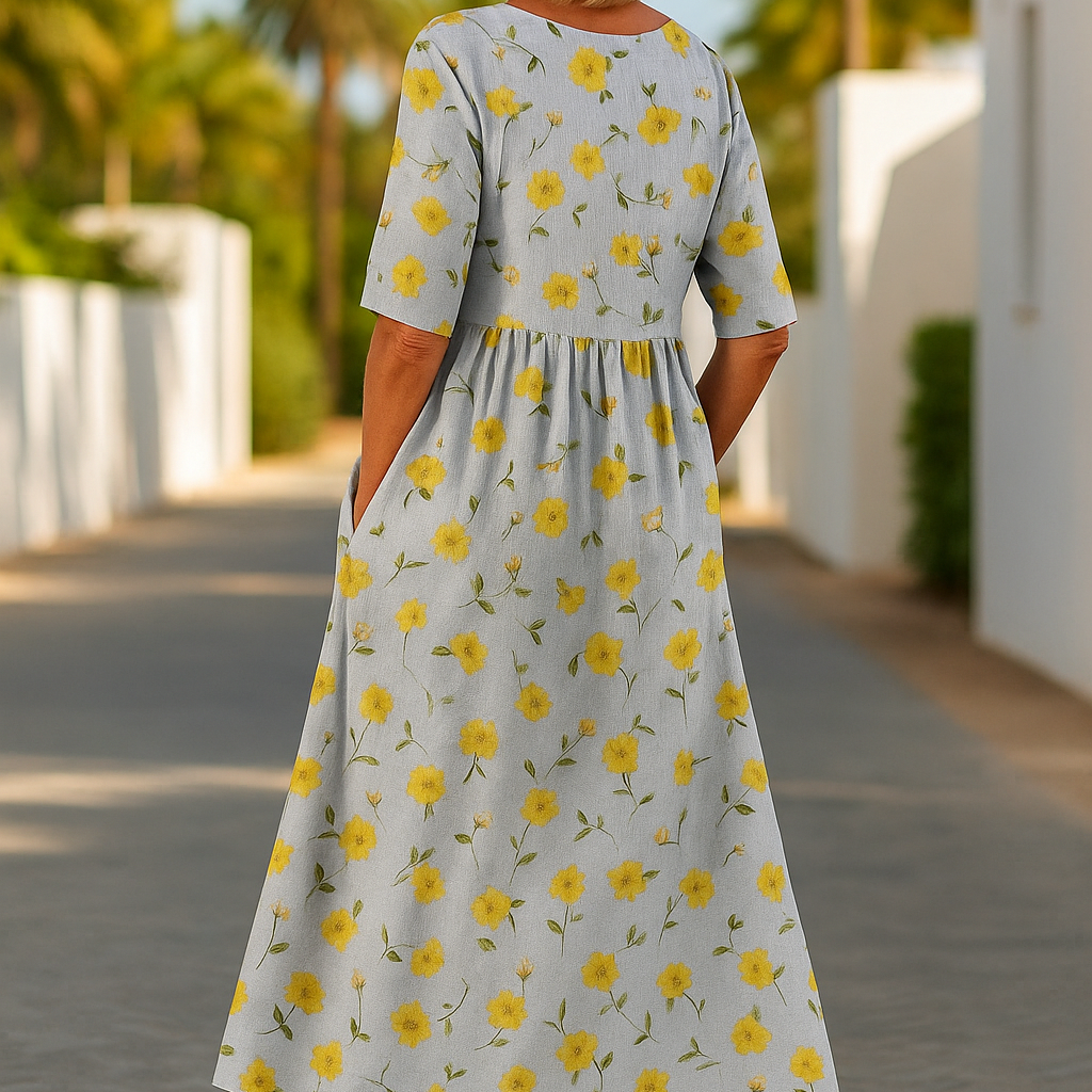 Eliza | Vestido Midi Relaxado para Mulher