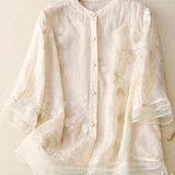 ELOISE™ | BLUSA FLORAL EM TECIDO LEVE