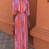 SOLA | Vestido elegante com costas abertas para Mulher