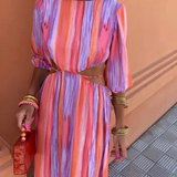 SOLA | Vestido elegante com costas abertas para Mulher