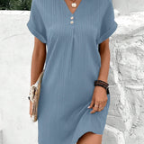 Emília - Vestido estiloso com efeito barriga lisonjeiro