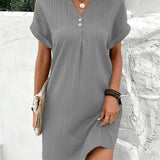 Emília - Vestido estiloso com efeito barriga lisonjeiro