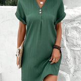 Emília - Vestido estiloso com efeito barriga lisonjeiro