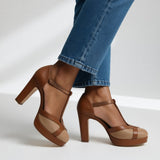 Maëlyne — Sapatos de salto retro elegância com suporte ergonómicoa para Mulher