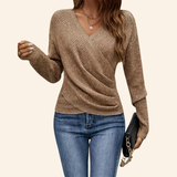 Jasmijn | Elegante Top Envolvente com Decote em V