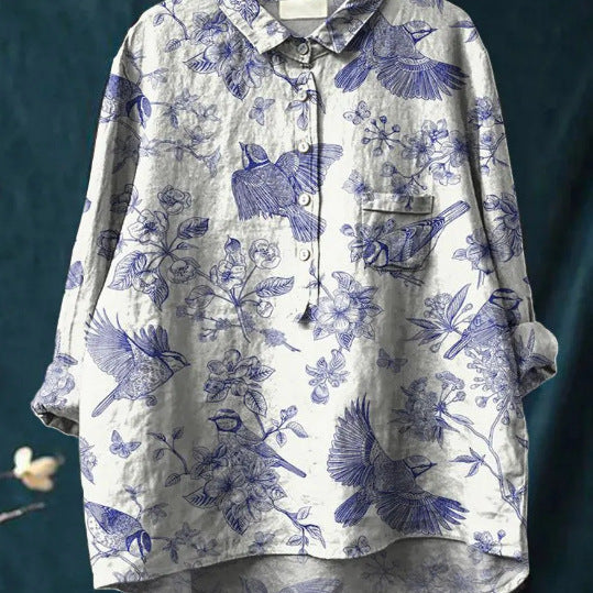 Elise™ | Blusa Floral Clássica