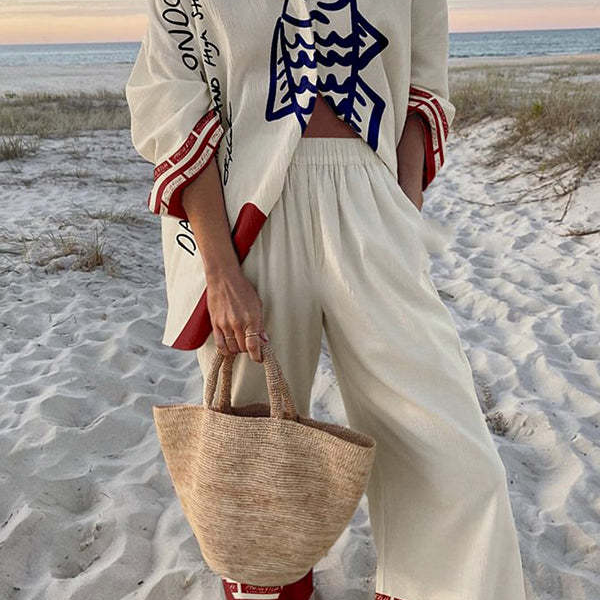 Zairine™ | Conjunto feminino leve e sofisticado para dias de verão