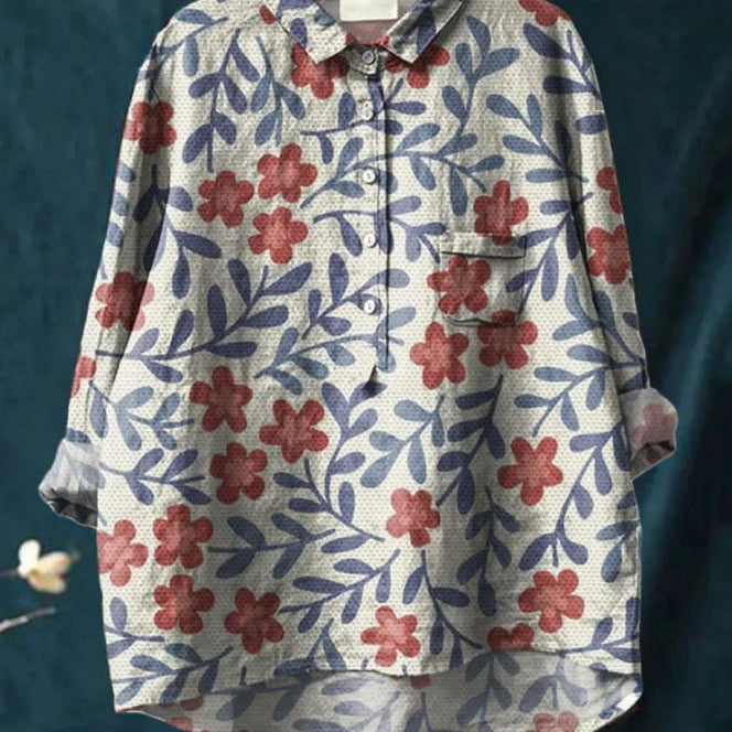 Elise™ | Blusa Floral Clássica