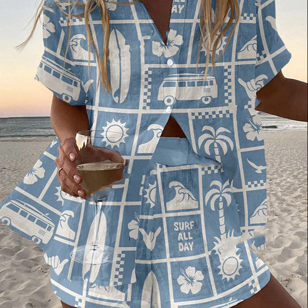 Jorelle™ | Conjunto de Muher curto leve para o verão