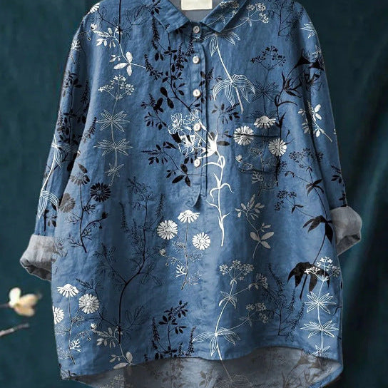 Elise™ | Blusa Floral Clássica