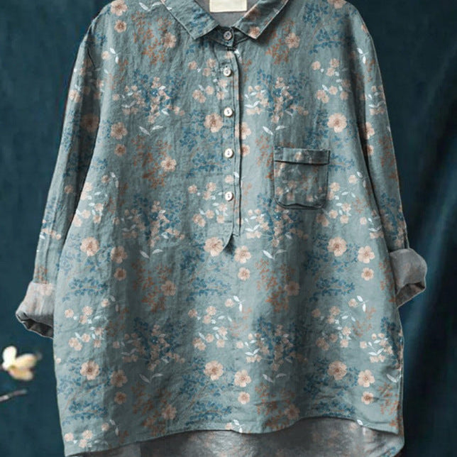 Elise™ | Blusa Floral Clássica