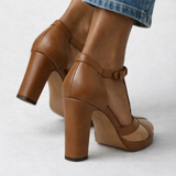 Maëlyne — Sapatos de salto retro elegância com suporte ergonómicoa para Mulher