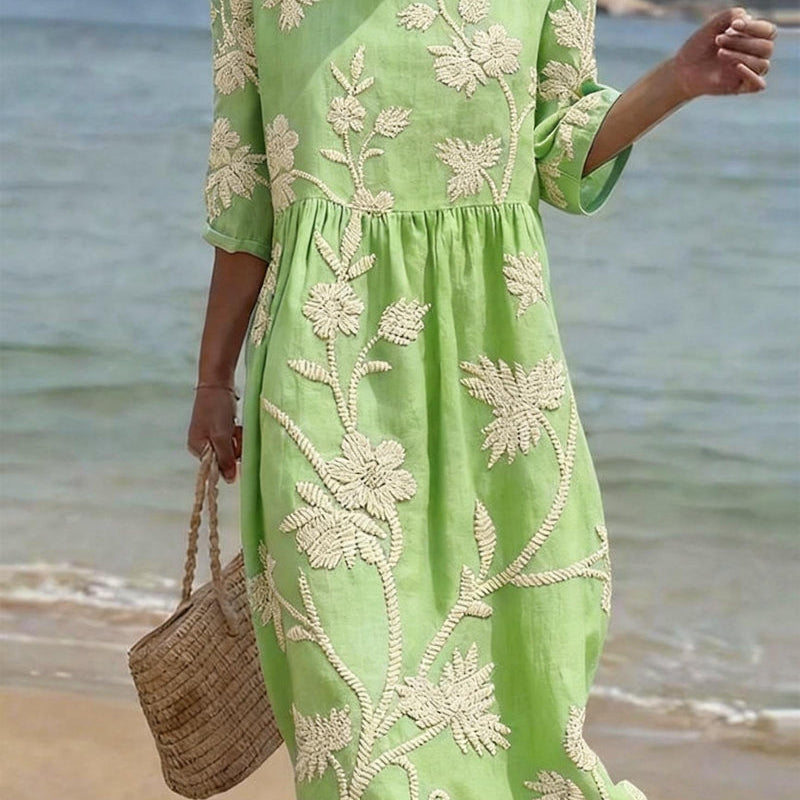 Raquel | Vestido Vintage Bordado para Mujer