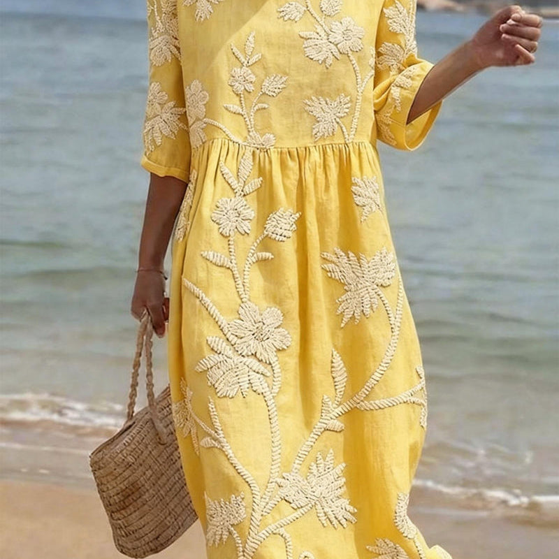 Raquel | Vestido Vintage Bordado para Mujer