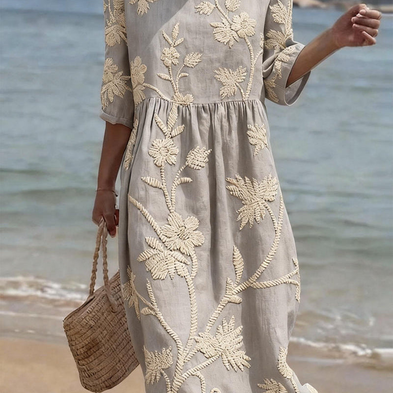 Raquel | Vestido Vintage Bordado para Mujer