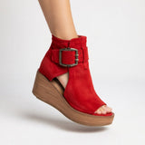Orélisse -  Botins compensados abertos estilo moderno para Mulher