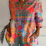 Annika | Blusa colorida com estampa divertida