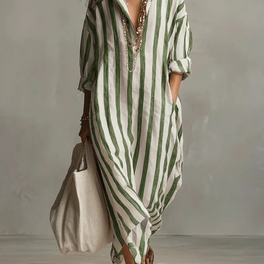 Pepa | Vestido camisero longo para Mulher