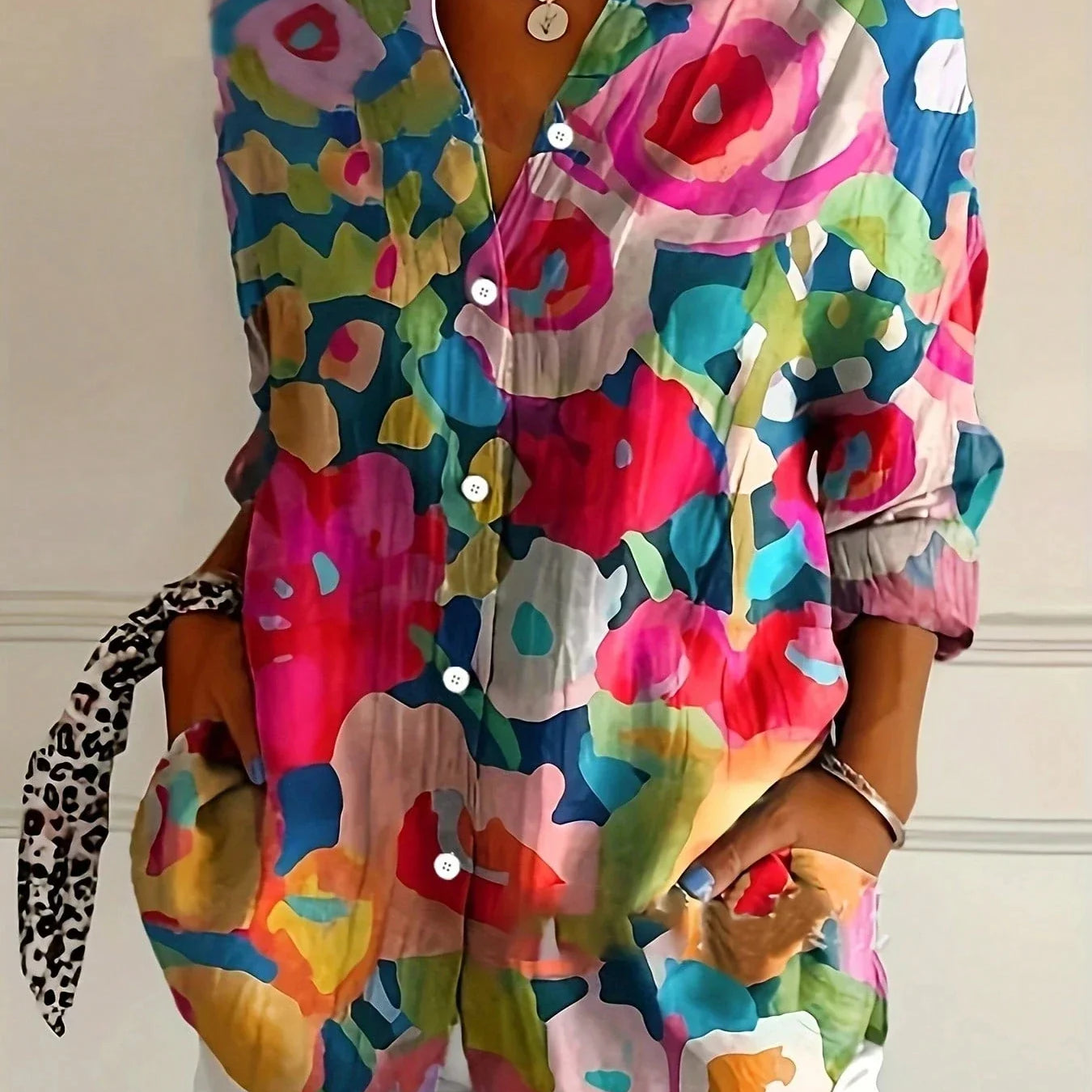 Annika | Blusa colorida com estampa divertida